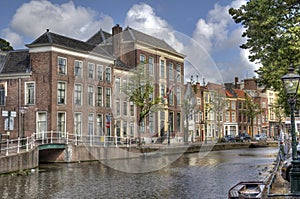 Houses in Leiden, Holland photo