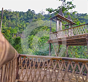 houses made of bamboo crafts