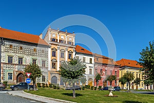 Houses on main square, Levoca, Slovakia