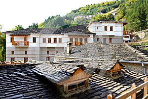 The houses in Metsovo Greek village