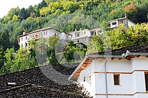 The houses in Metsovo Greek village