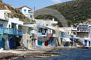 Houses in Milos island