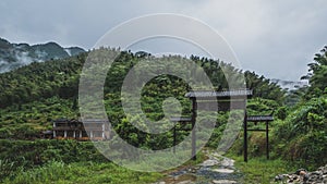 Houses in Mingyue Mountain, Jiangxi, China