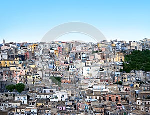 Houses in Modica Italy