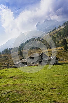 Houses in the mountains