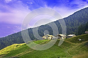 Houses in the mountains