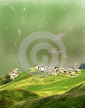 Houses in the mountains