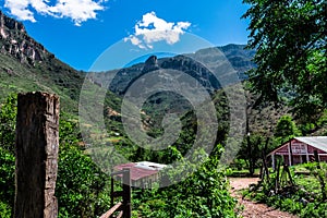 Houses in the mountains