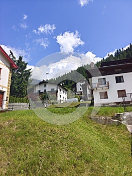 Houses in the mountains