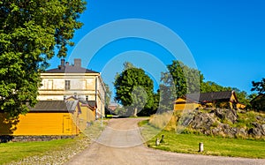 Houses on Mustasaari island, Suomenlinna - Helsinki