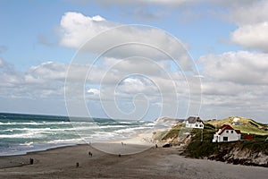 Houses near the beach