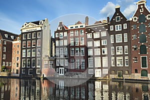 Houses near Central Station in Amsterdam