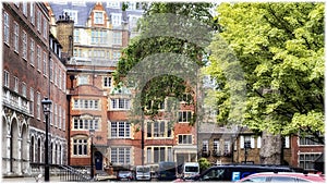 Houses near Deans Yard and Westminster Cathedral in London