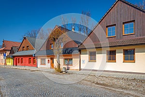 Houses at Old Market in Kezmarok town, Slovakia