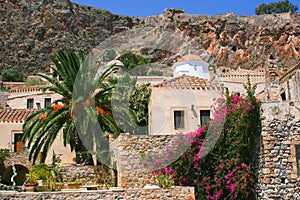 Houses of old Monemvasia, Greece