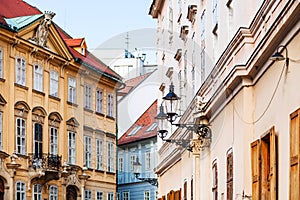 Houses in old town Bratislava