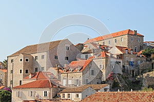 Houses in the old town of Dubrovnik Croatia
