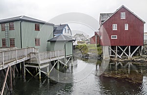 Houses over the sea