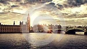 Houses of Parliament and Big Ben, London