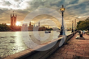 Houses of Parliament and Big Ben, London