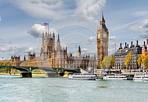 Houses of Parliament and Big Ben, London, UK