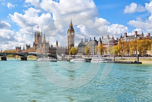 Houses of Parliament and Big Ben, London, UK