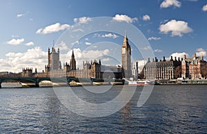 The Houses of Parliament in London