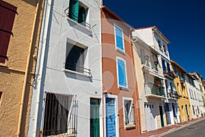 Houses on quay in Port Vendres