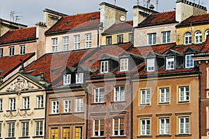 Houses with red rooftop