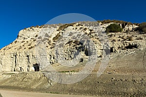 Houses into rock. Cortes de Baza, Andalusia, Spain