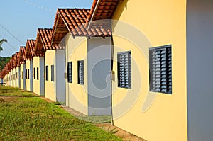 Houses in row