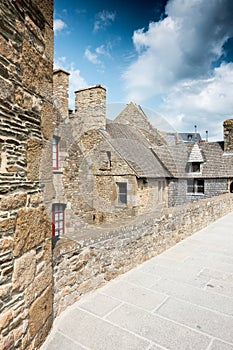 Houses in a row, Brittany, France, Europe