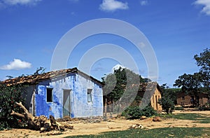 Houses in rural Brazil.