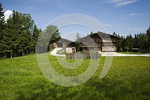 Houses at the Salzburger Freilichtmuseum in Austria