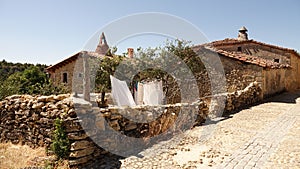 Houses of small mediaval village of Calatanazor near Soria, Spain