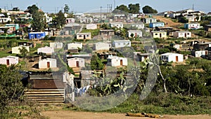 Houses in a South African township photo