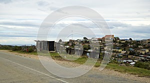 Houses in a South African township