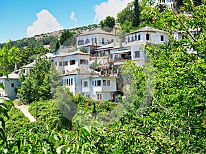 Houses on Steep Slope, Makrinitsa, Greece