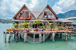 Houses on stilts in the fishing village of Bang Bao, Koh Chang, photo