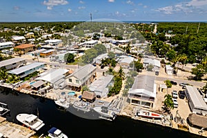 Houses on stilts in the Florida Keys