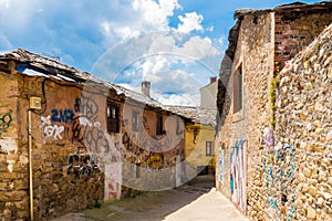 Houses and streets of Ponferrada