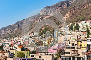 Concrete houses in Tlalnepantla de Baz, Mexico City photo