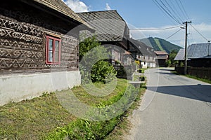 Houses in the Village Cicmany - Slovakia.