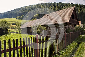 Houses in the Village Cicmany - Slovakia.