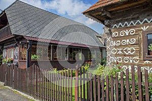 Houses in the Village Cicmany - Slovakia.