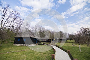 houses in village, country life in Serbia