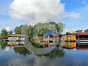 Houses on waterfront, Desaru Johor, Malaysia