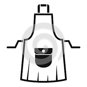 Housewife apron icon, simple style