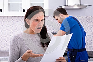 Housewife Shocked After Reading Repair Invoice
