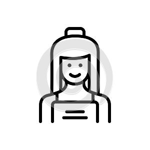 Black line icon for Housewives, mistress and homemaker photo